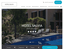 Tablet Screenshot of hotelsalvia.com